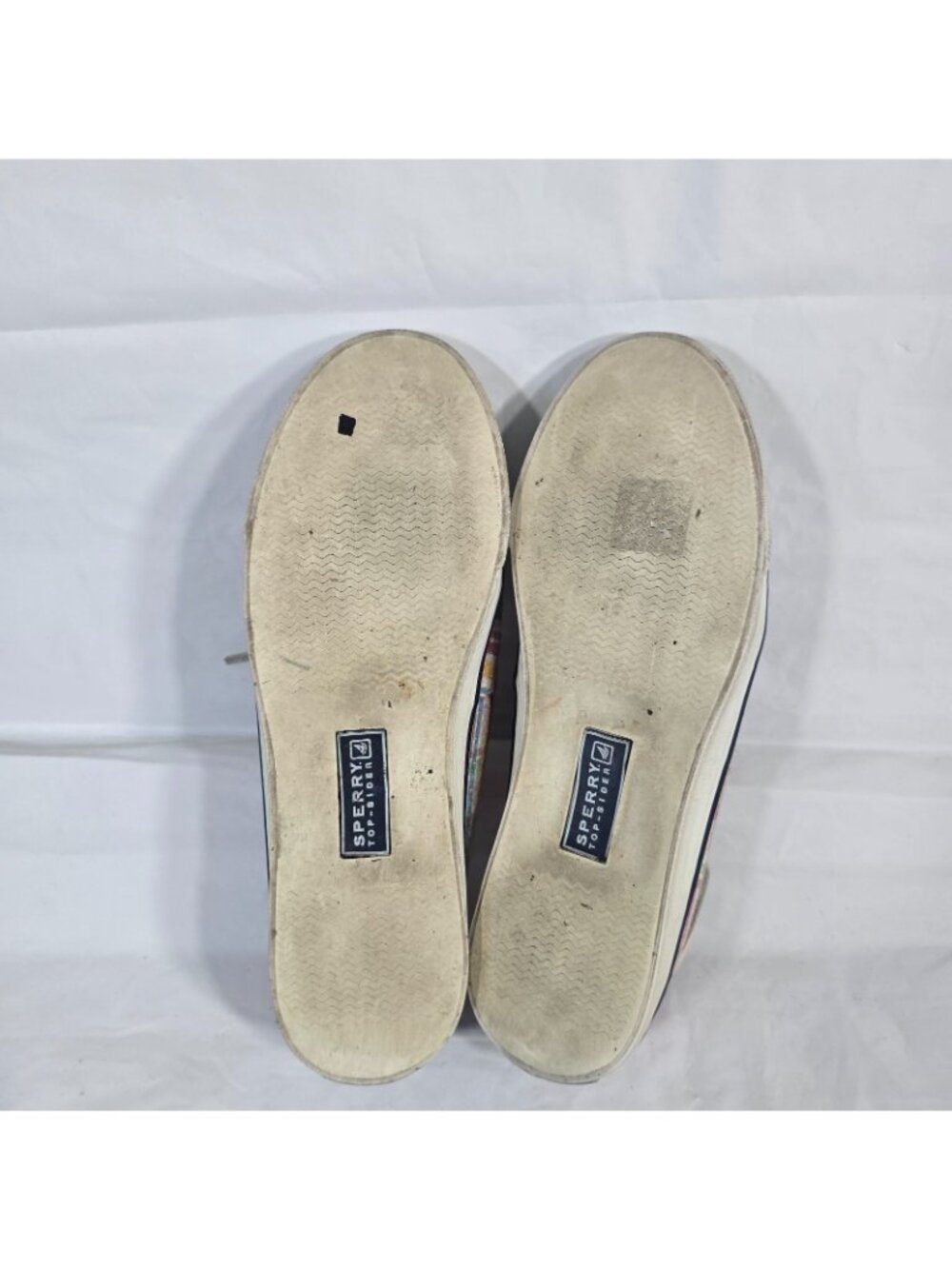 Sperry Top Sider Plaid Sequin Boat Shoes Women Size 9 Pink Pastel Coastal Preppy - Picture 7 of 10
